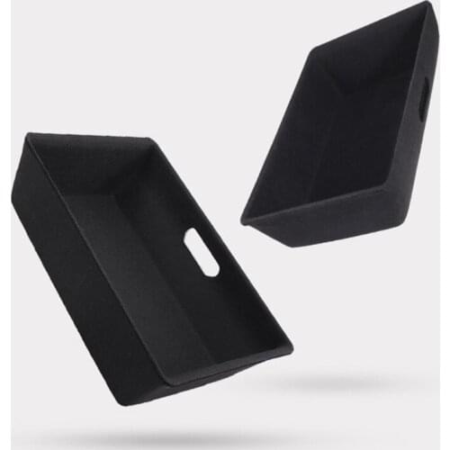 Car Under Seat Storage Organizer Tray Black Storage Drawer Box Suitable for Model Y Auto Accessories F19A