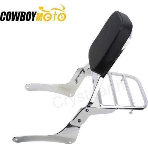 Passenger Rear Luggage Rack Support Holder Saddle bag Cargo Shelf Bracket Backrest Sissy Bar For Kawasaki Vulcan VN 900 VN900