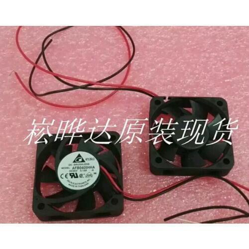 Free Shipping For Delta AFB0405HHA -A DC 5V 0.14A 2-wire connector 60mm 40x40x10mm Server Square Cooling Fan