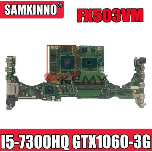 DA0BKLMBAB0 Laptop motherboard For Asus TUF Gaming FX503VM GL503VM FX503V GL503V Test original mainboard I5-7300HQ GTX1060-3G