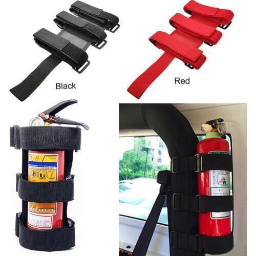 Auto Car Trunk Fire Extinguisher Holder Bar Strap Safety Protection For Car Interior Jeep Wrangler TJ JK JL 1997-2018 Drop Ship