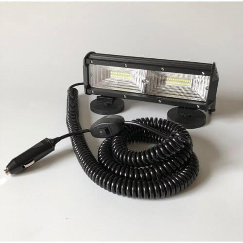 Dual Magnetic holder base Led bar work light Car Roof Hood Magnet light 6000K Flood Offroad headlight Camp Tent Fishing Tool led