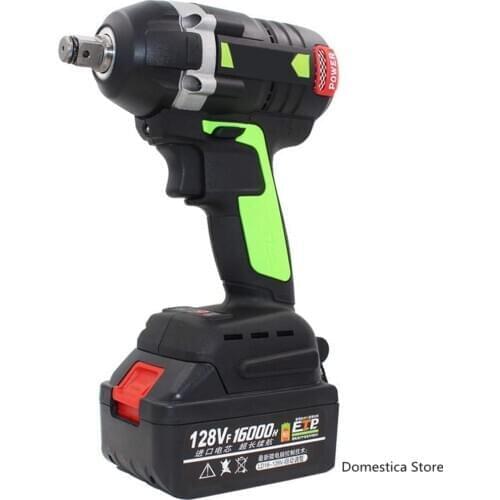 Electric Brushless Wrenches High Powered Lithium Cordless Electric Impact Wrench 22 Sleeve Heads Home Improvement Power Tools