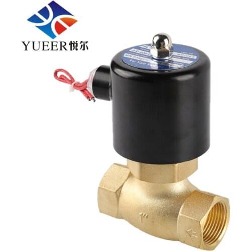 G1" DC24V AC220V Water High Pressure High Normally Closed Temperature Brass Steam Solenoid Valves