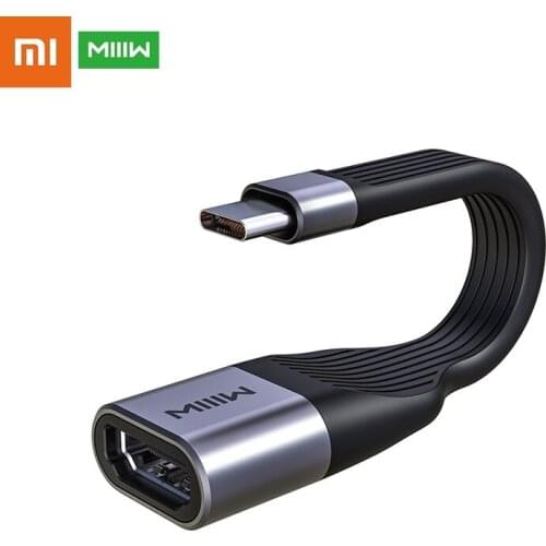 Xiaomi MIIIW USB C to HDMI Cable 4K Type C HDMI Converter for MacBook Huawei Mate 30 USB-C HDMI Adapter USB Type C to HDMI Cable