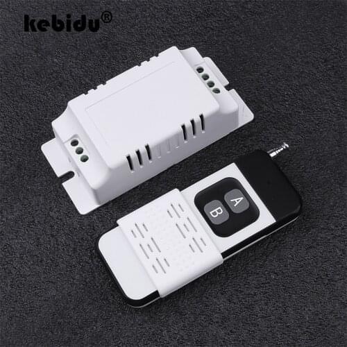 Kebidu 433Mhz Wireless Remote Control Switch AC 85V 110V 220V 2CH Relay Receiver Module & RF 433 Mhz for Light Switch