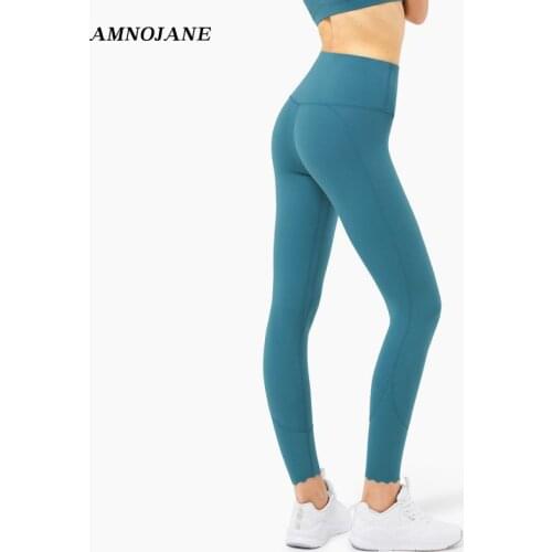 Butt Lifting Leggings Women Anti-slip High Waist Yoga Pants Wave Edge Seamless Legging Push Up White Pink Black Tights For Girls