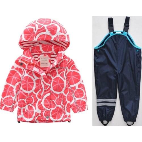 New childrens clothing girls' jackets childrens windbreaker spring and autumn baby big childrens hooded jacket ocean tide + p