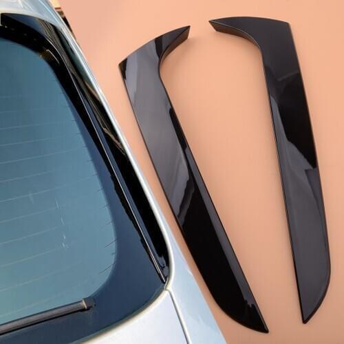 New Car 1 Pair Rear Window Side Spoiler Canards Trim Fit For Audi A4 B8 Allroad Avant 2016 2015 2014 2013 2012 2011 2010 2009