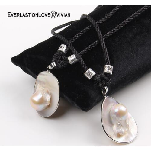 SUQI fashion necklaces jewelry Women Necklaces Exquisite shell pearl Sweater Long Necklace Delicate womens sweater decorate