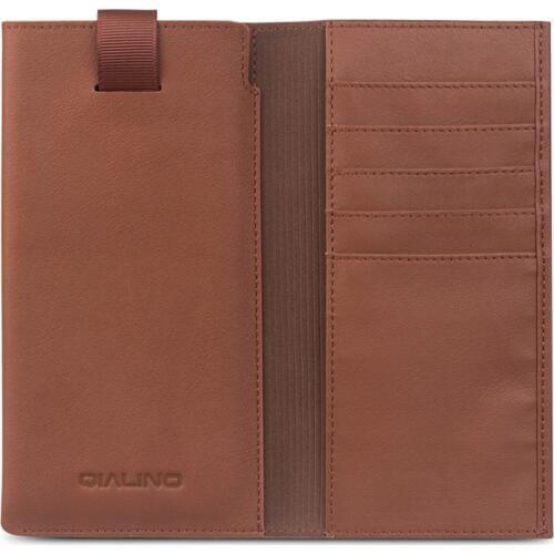 QIALINO Leather Bag Case For iPhone8 Luxury Handmade Genuine Leather Cover For iPhone8 plus Wallet Pouch Card Slot 4.7/5.5 inch