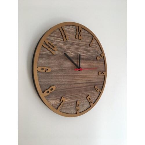 North Designed Booties Gold Decorative Wall Clock 30 Cm