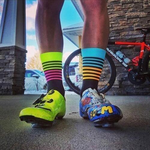 4 Pairs/Lot High Quality Professional Cycling Socks Men Women Road Bicycle Socks Outdoor Racing Bike Cycling Compression Socks