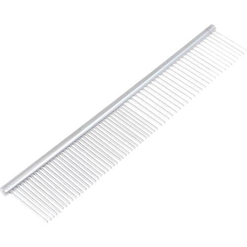 WSFS Hot Beauty Tool Metal Grooming Rake Comb Silver Tone for Pet Cat Dog