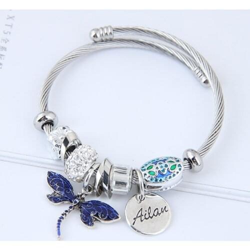 YADA Gifts Fashion Dragonfly Bracelets&Bangles For Women Adjustable Bracelets Crystal Jewelry Alloy Animal Bracelet BT210018