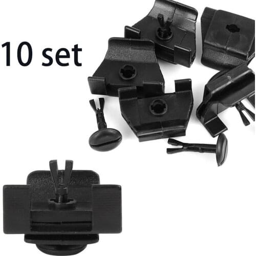 10 Sets Front Fender Bumper Cover Clip & Pin Kit For Toyota Camry Corolla Lexus Clip High Quality