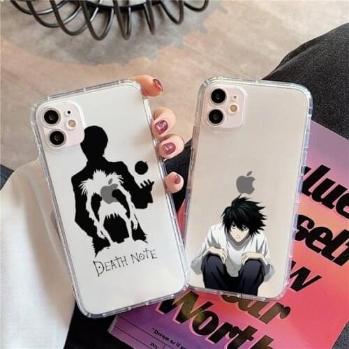 Anime death note Phone Case Transparent soft For iphone 5 5s 5c se 6 6s 7 8 11 12 plus mini x xs xr pro max