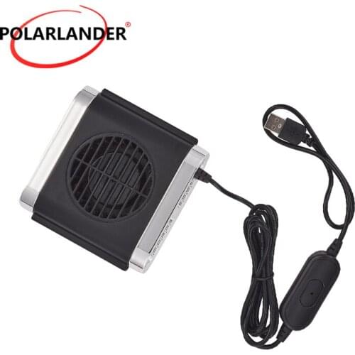 Car Fan with Headrest Rods White / Black Car Seat Backrest Car Accessories ABS Vehicle Multifunctional 3 Wind Speed Portable USB