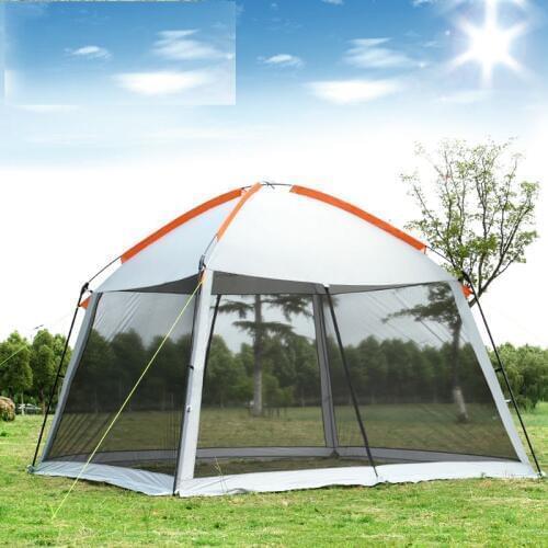 Outdoor Pergola Oversized Sunshade Tent Multi-person Rain and UV Protection Sky Canopy Beach Camping Tent