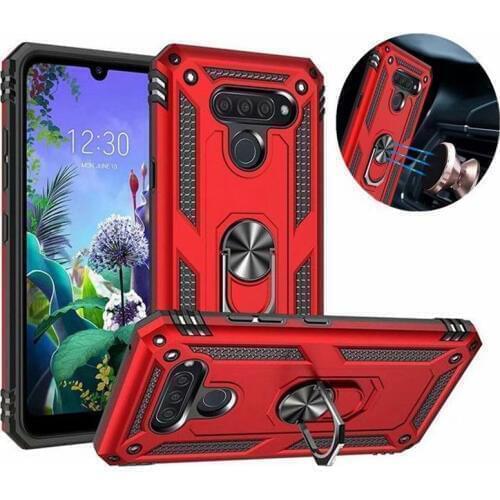 For LG K30 K40 K50 K50S 2019 Case Luxury Car holder Magnet ring shockproof Armor case for LG K12 Plus K10 2018 Back Cover