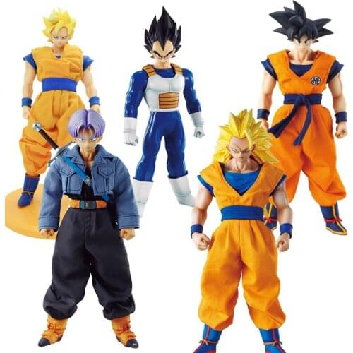 Dragon Ball Dod Real Cloth Son Goku Bejta Yonsei Torankusu Changeable Face Figure Model Toys Child Birthday Holiday Gifts