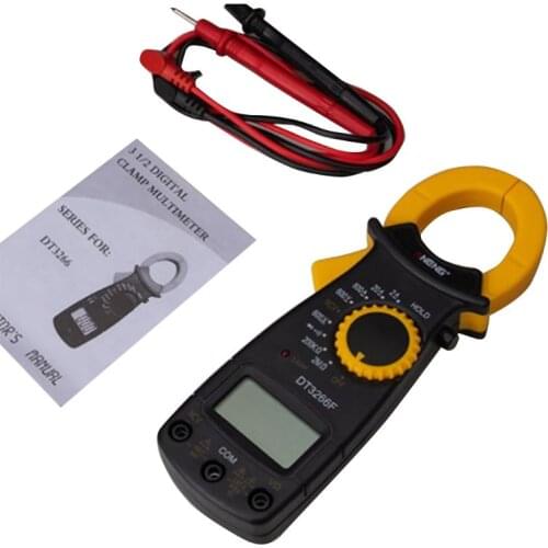 DT3266F Digital Clamp Multimeter AC/DC Voltage Ampere NCV Resistance Diode Test 94PC