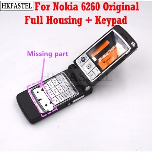 HKFASTEL 6260 Cover For Nokia 6260 Mobile Phone housing Cover Case + English Keypad + Tool