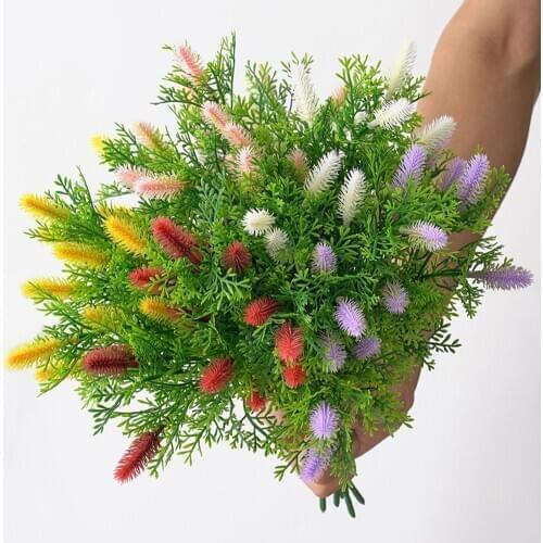 1Pc Artificial American Berry Flower Simulation Plant Wall Accessory Plastic Artificial Flower for decorating wedding party home