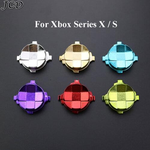 JCD Chrome thumbstick sticks analog Cross Buttons Dpad D-pad Key Direction Button for xbox Series x s controller joystick