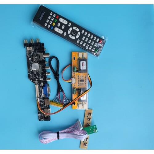 For LM220WE1 TL 1680x1050 remote kit LCD AV DVB-T DVB-T2 digital HDMI-compatible USB VGA TV controller board driver 4 CCFL panel