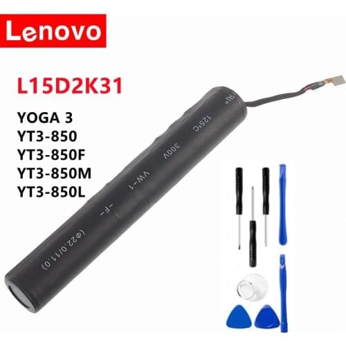 L15D2K31 Tablet Battery for LENOVO YOGA 3 Tablet-850M Yt3-850F YT3-850 YT3-850M YT3-850L L15C2K31 3.75V 6200MAH