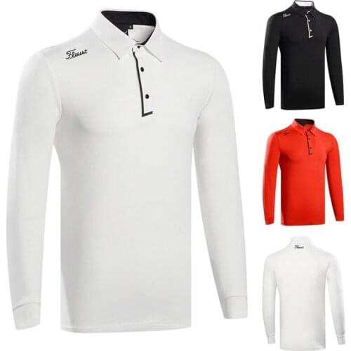 2020 golf clothes mens spring new long sleeve polo shirt golf clothes breathable sunscreen T-shirt shirt top