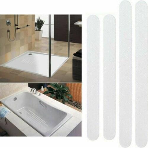 5/6/12/24 pcs Bar Shape Synthetic Resin Safety Strips Non-slip for Bath Shower Steps Ladder 20mm*200mm/20mm*380mm