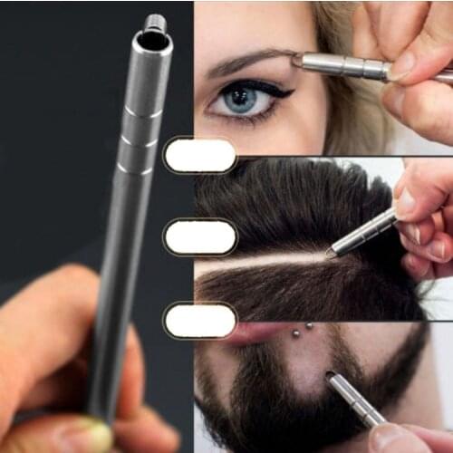 Hairstyle Engraved Pen+10Pcs Blades Professional Hair Trimmers Hair Styling Eyebrows Shaving Salon DIY Hairstyle Accessory SK88