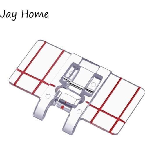 2/1pcs Top-Load Border Guide Foot Stitch Sewing Machine Presser Foot Fits All Low Shank Snap-On Home Sewing Machine