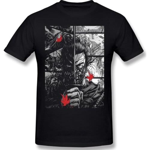 Ghost Of Tsushima Action Adventure Games T-Shirt Vintage Fashion Short Sleeve Men Tees Streetwear Harajuku