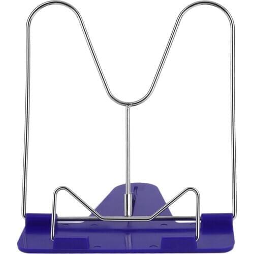 Adjustable Foldable Reading Book Stand Document Holder Desk Office Supply Stainless Steel Rack Plastic Base Reading Boo