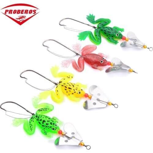 Rubber Soft Topwater Fishing Lures Bass SpinnerBait Spoon Baits Carp Fishing Tackle 90mm/6.2g