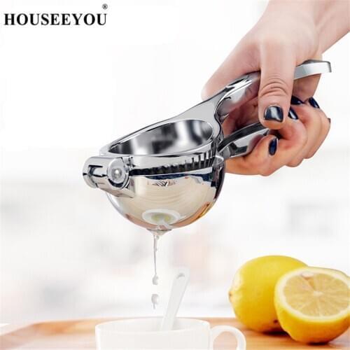 HOUSEEYOU Stainless Steel Manual Lemon Squeezer Juicer Fruit Orange Citrus Lime Lemon Juice Clip Vegetables Kitchen Cooking Tool