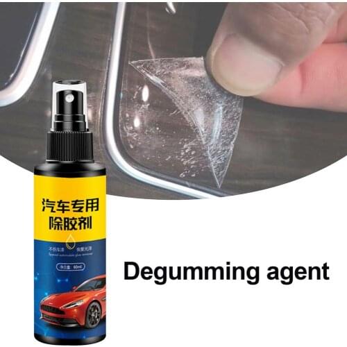 60ML Car Sticky Residue Remover Spray Auto Adhesive Remover Surface Sticker Removal Spray Car Glass Label Quick Easy Cleaner