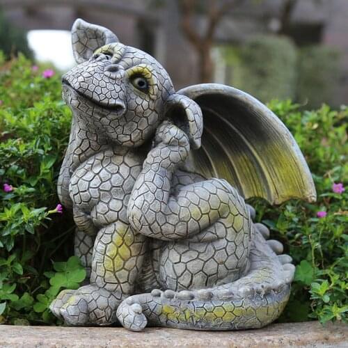 Nordic Resin Monster Statues Courtyard Garden Home Decoration Figurines Villa Park Lawn Demon Sculpture Modern Art Ornaments