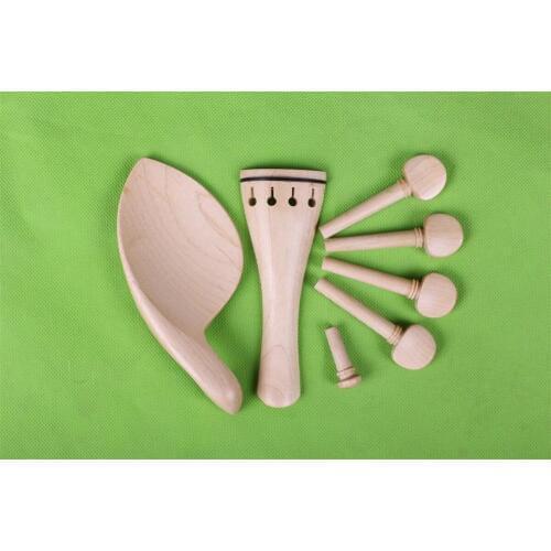 1Sets 4/4 violin parts natural maple wood violin Accessories peg tailpiece