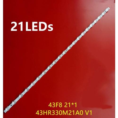 1pcs=21lamps 810mm led backlight strip for TCL 43F9F 43F8 21*1 43HR330M21A0 V1