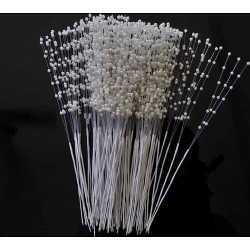 100pcs Wedding Decoration centerpiece Handmade Pearl Spray Beads Wedding Bouquet decoration diy Crafts supply gold silver white