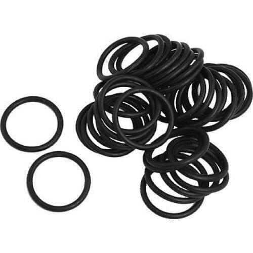 50x NBR 34mm x 3mm O Rings Hole Sealing Gaskets Washers for Automobile