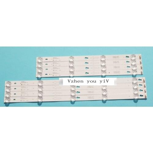 8pcs/lot 4pcs4led&4pcs5led in tv New and original for TCL D49A630U TV light bar 4C-LB4904-HR04J 4C-LB4905-HR01J led strips