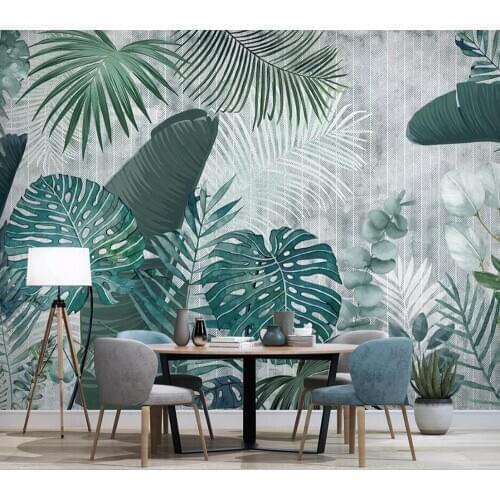 Boreal Europe hand draws tropical plant leaf contemporary and contracted sitting room bedroom setting wall picture wall