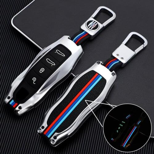 Zinc alloy Car Remote Key Case Cover Shell Fob For Porsche Panamera Carman Macann Cayenne 911 970 981 991 Protector Accessories