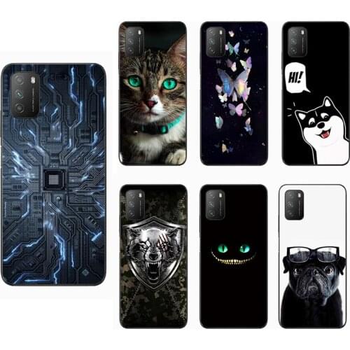 Animal Colorful Case for XIAOMI POCO M3 Silicone Soft Covers for XIAOMI POCO M 3 Case Protector Baicvery Back Cover for Case