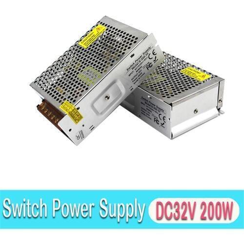 Dc power supply 32v 6.3A 200w Led Driver Transformer 220V 110V AC Fonte dc32v Power Adapter for CCTV camera Monitor Light CNC